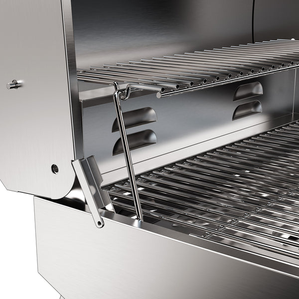 Stainless Steel Boat Grill with Pontoon Rail Mount