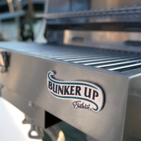 Stainless Steel Boat Grill with Pontoon Rail Mount